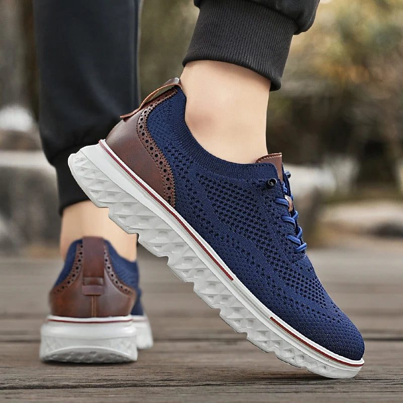 Sneakers da Uomo con Dettagli in Pelle — foto 5