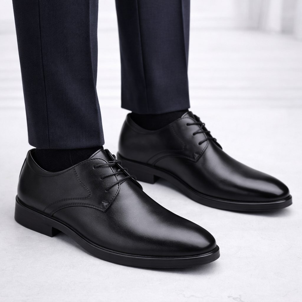Scarpe Derby da Uomo Eleganti in Pelle — foto 2