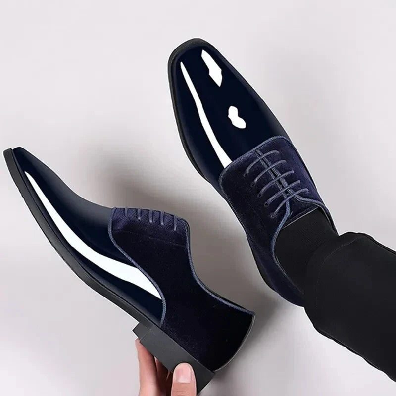 Scarpe Stringate Oxford da Uomo Bicolore — foto 3