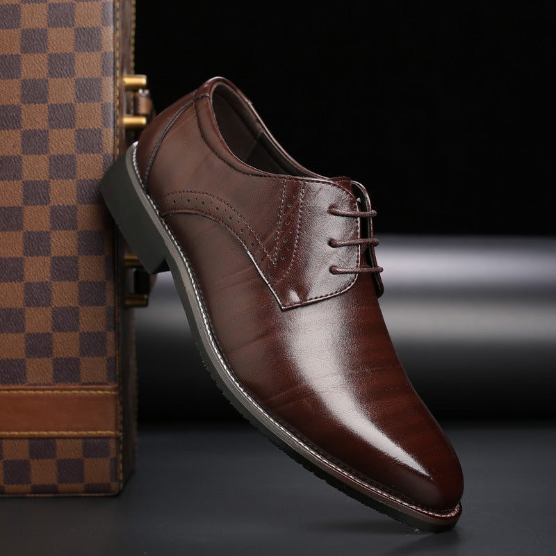 Scarpe Eleganti da Uomo Allacciate Punta Stretta — foto 2