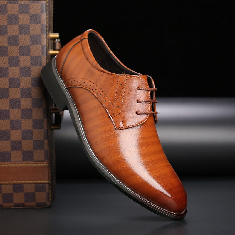 Scarpe Eleganti da Uomo Allacciate Punta Stretta — foto 4