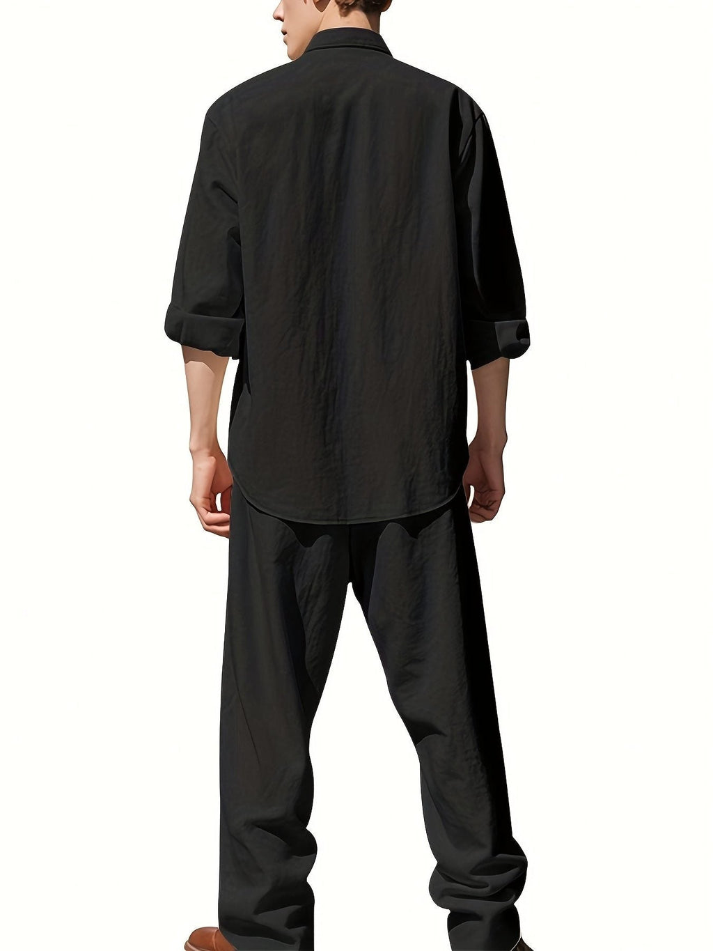 Set Camicia e Pantaloni da Uomo Manica a Tre Quarti — foto 4