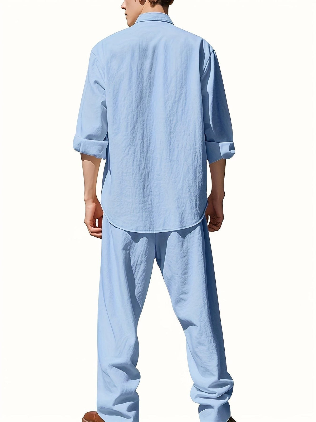 Set Camicia e Pantaloni da Uomo Manica a Tre Quarti — foto 8