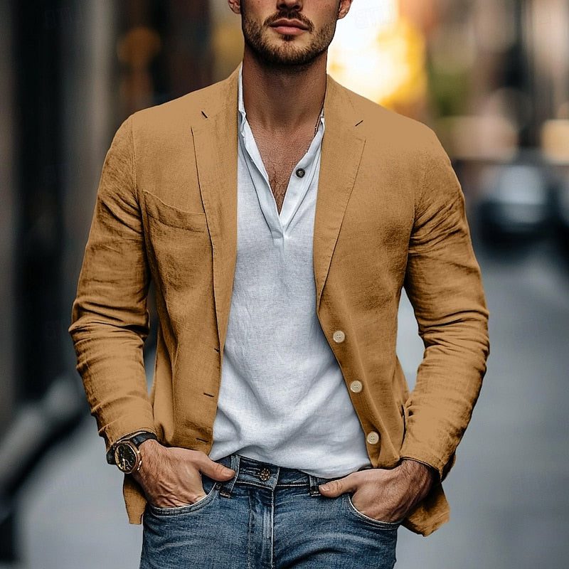Blazer Leggero da Uomo Chiusura a Bottoni — foto 5