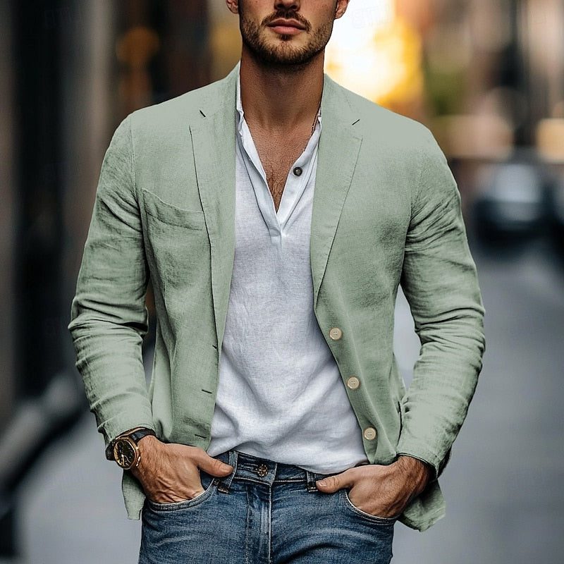 Blazer Leggero da Uomo Chiusura a Bottoni — foto 7