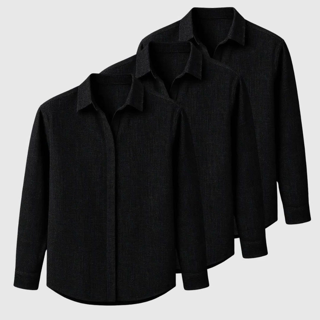 Camicia Manica Lunga da Uomo Vestibilità Rilassata — foto 5