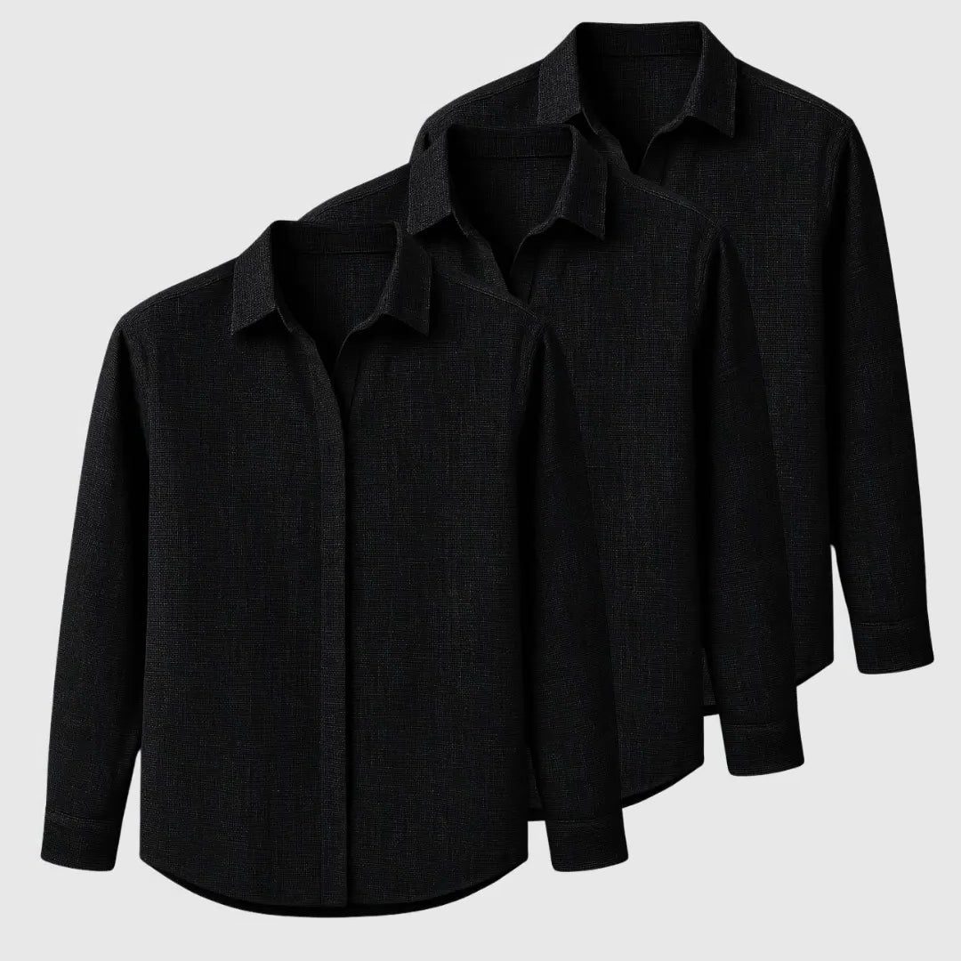 Camicia Manica Lunga da Uomo Vestibilità Rilassata — foto 5