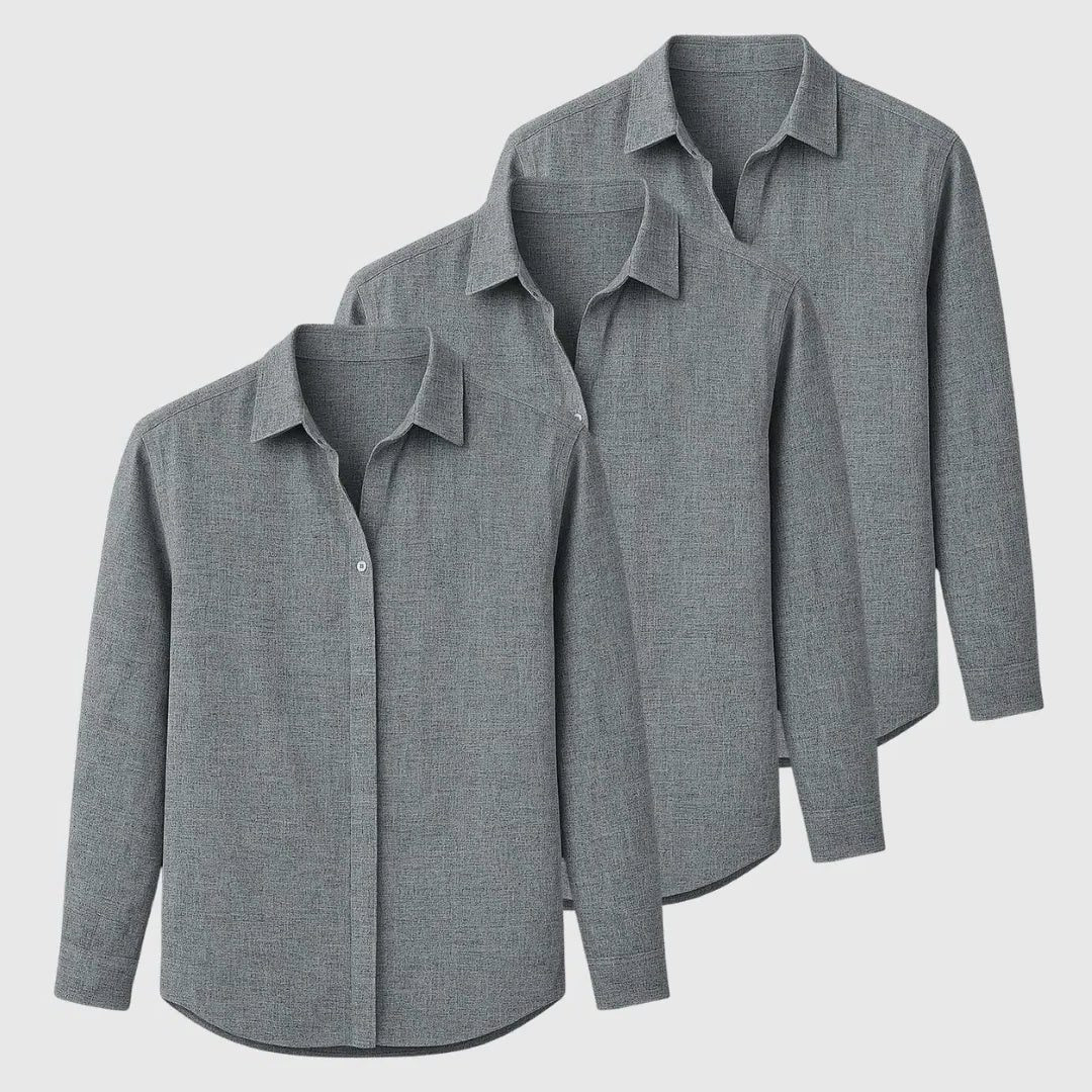 Camicia Manica Lunga da Uomo Vestibilità Rilassata — foto 6