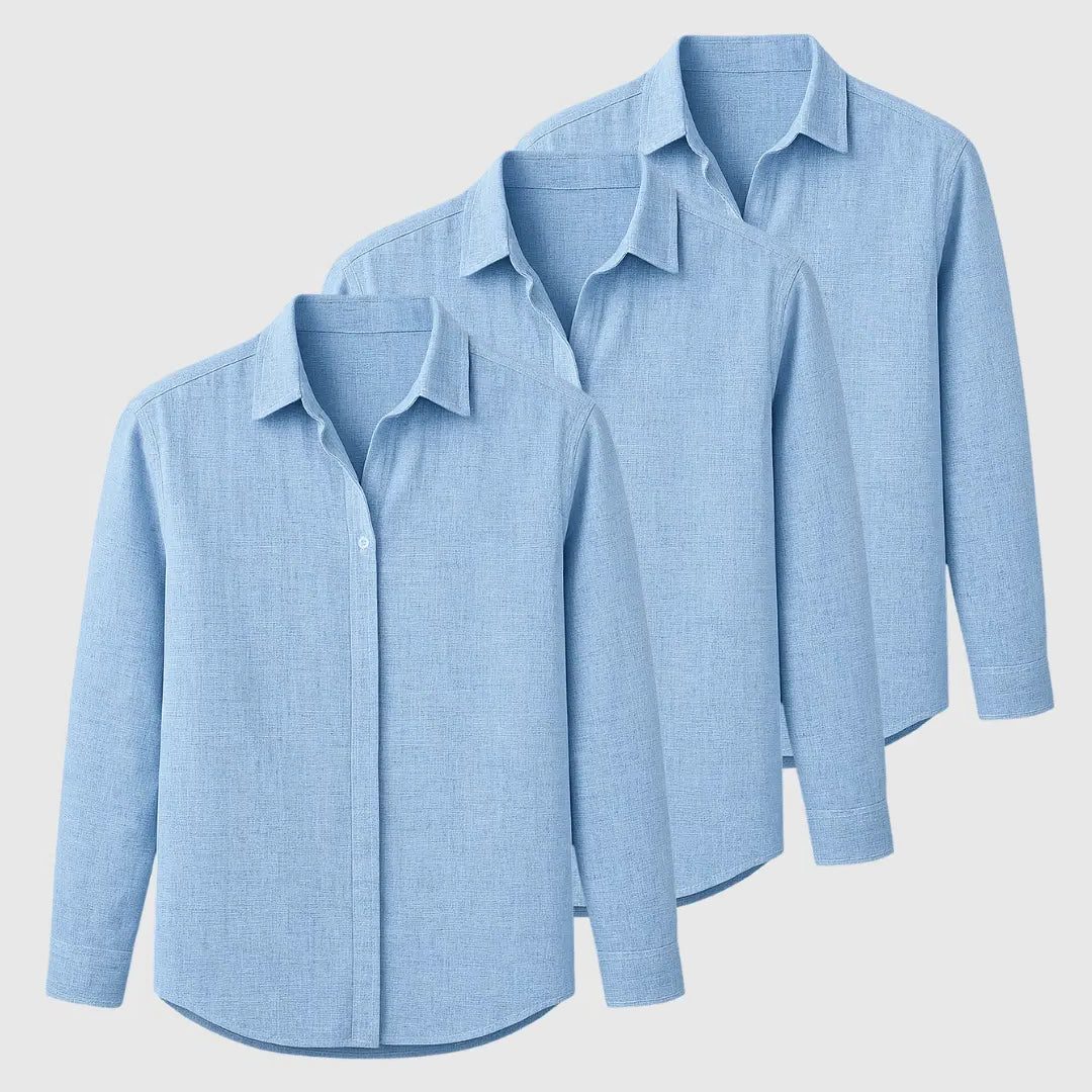 Camicia Manica Lunga da Uomo Vestibilità Rilassata — foto 7