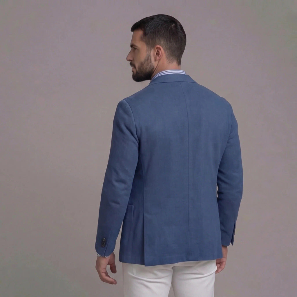 Blazer da Uomo con Revers a Lancia e Taschino — foto 4