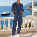 Set Camicia e Pantaloni da Uomo a Vita Elastica