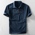 Polo in Lino da Uomo Naturale e Casual