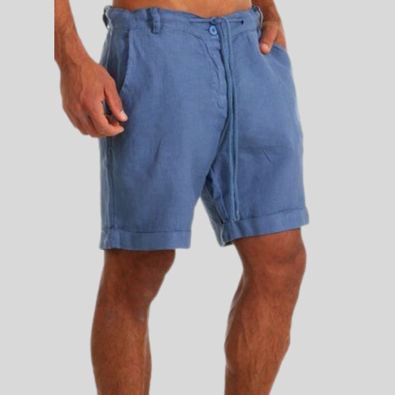 Pantaloncini da Uomo con Coulisse Orlo Arrotolato — foto 2