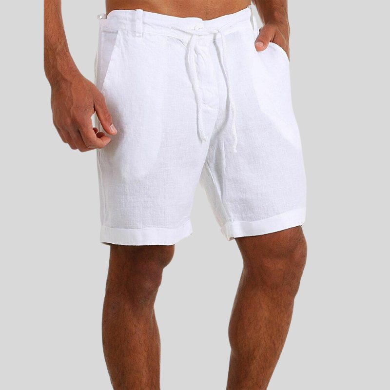 Pantaloncini da Uomo con Coulisse Orlo Arrotolato — foto 4