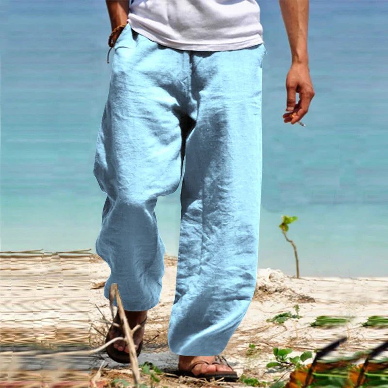 Pantaloni a Gamba Dritta da Uomo Stile Resort — foto 3