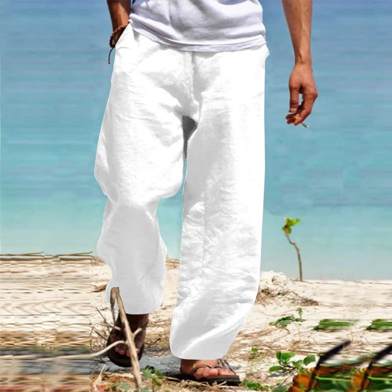 Pantaloni a Gamba Dritta da Uomo Stile Resort — foto 5