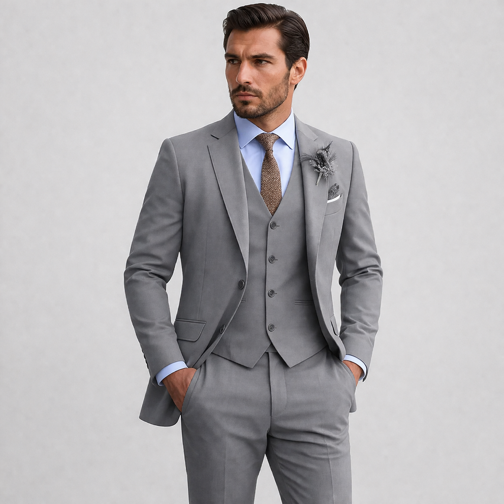 Completo da Uomo Leggero in Tre Pezzi con Gilet — foto 6