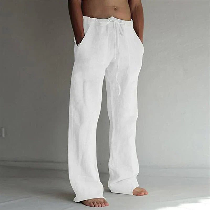 Pantaloni Fluidi da Uomo Gamba Larga
