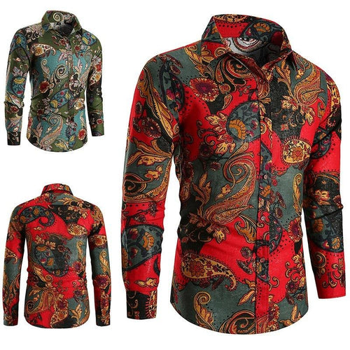 Camicia Fantasia da Uomo Maniche Lunghe — foto 2