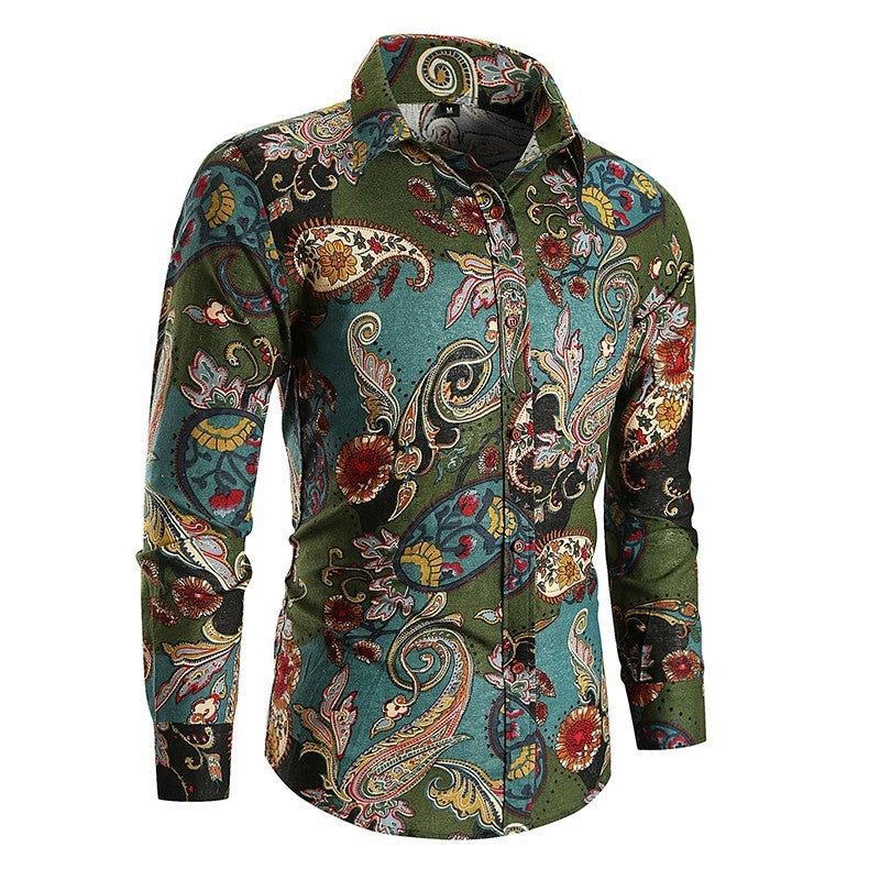 Camicia Fantasia da Uomo Maniche Lunghe — foto 4