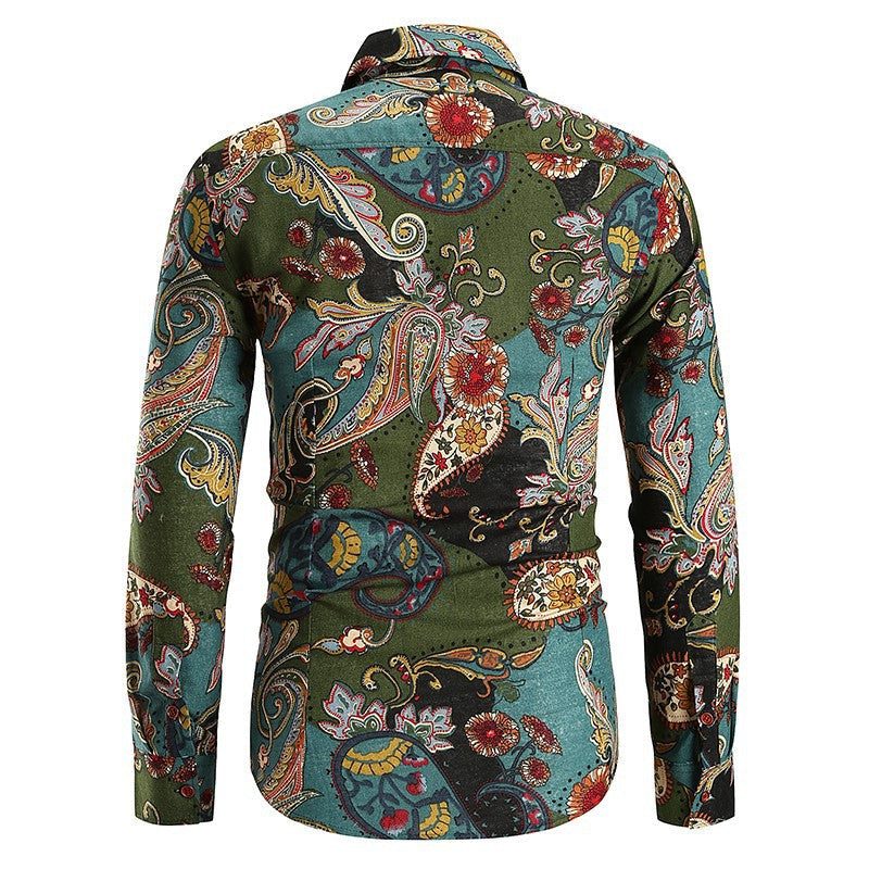 Camicia Fantasia da Uomo Maniche Lunghe — foto 5
