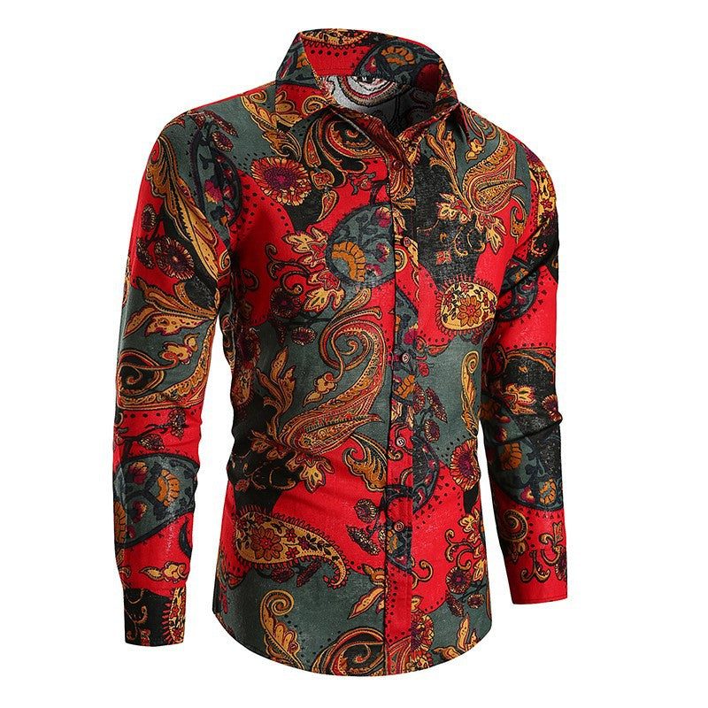 Camicia Fantasia da Uomo Maniche Lunghe — foto 6