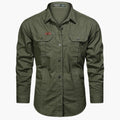 Camicia da Uomo con Taschini Stile Outdoor