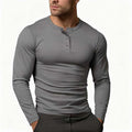 Maglia Henley da Uomo Manica Lunga