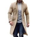 Cappotto Lungo da Uomo in Lana Sotto il Ginocchio