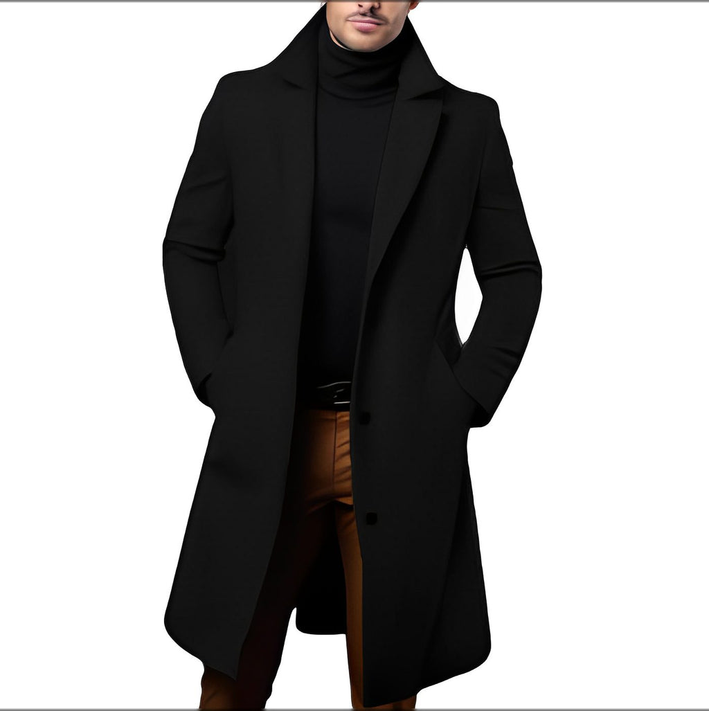 Cappotto Lungo da Uomo in Lana Sotto il Ginocchio — foto 5
