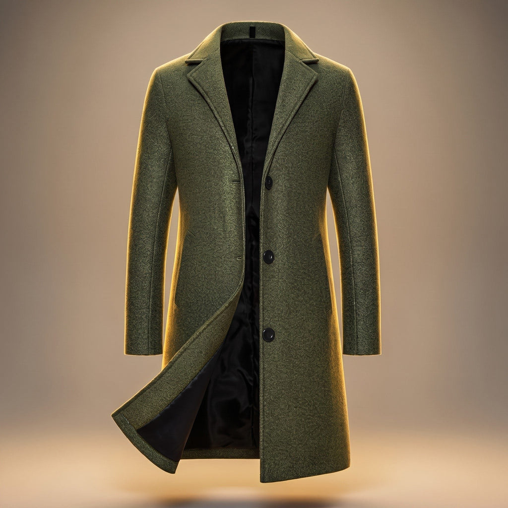 Cappotto Lungo Monopetto da Uomo Fino al Ginocchio — foto 10