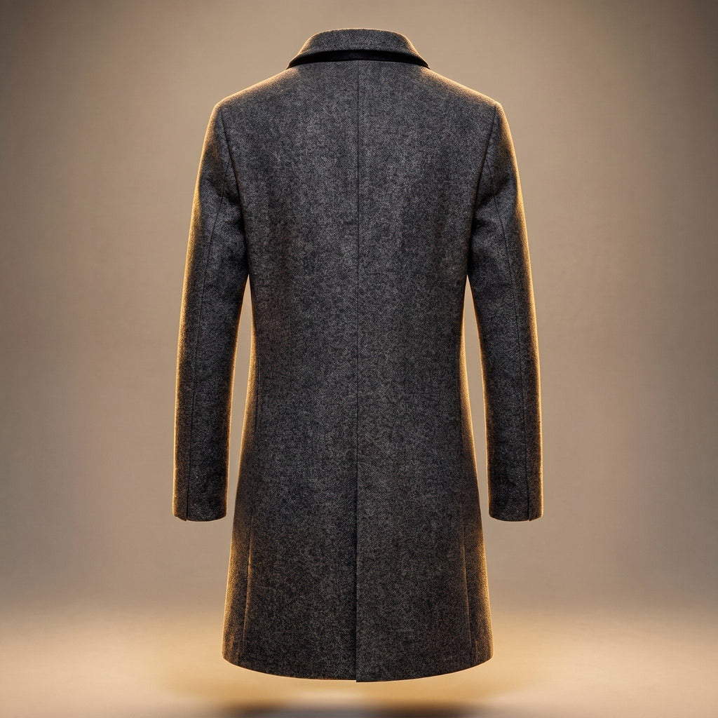 Cappotto Lungo Monopetto da Uomo Fino al Ginocchio — foto 2