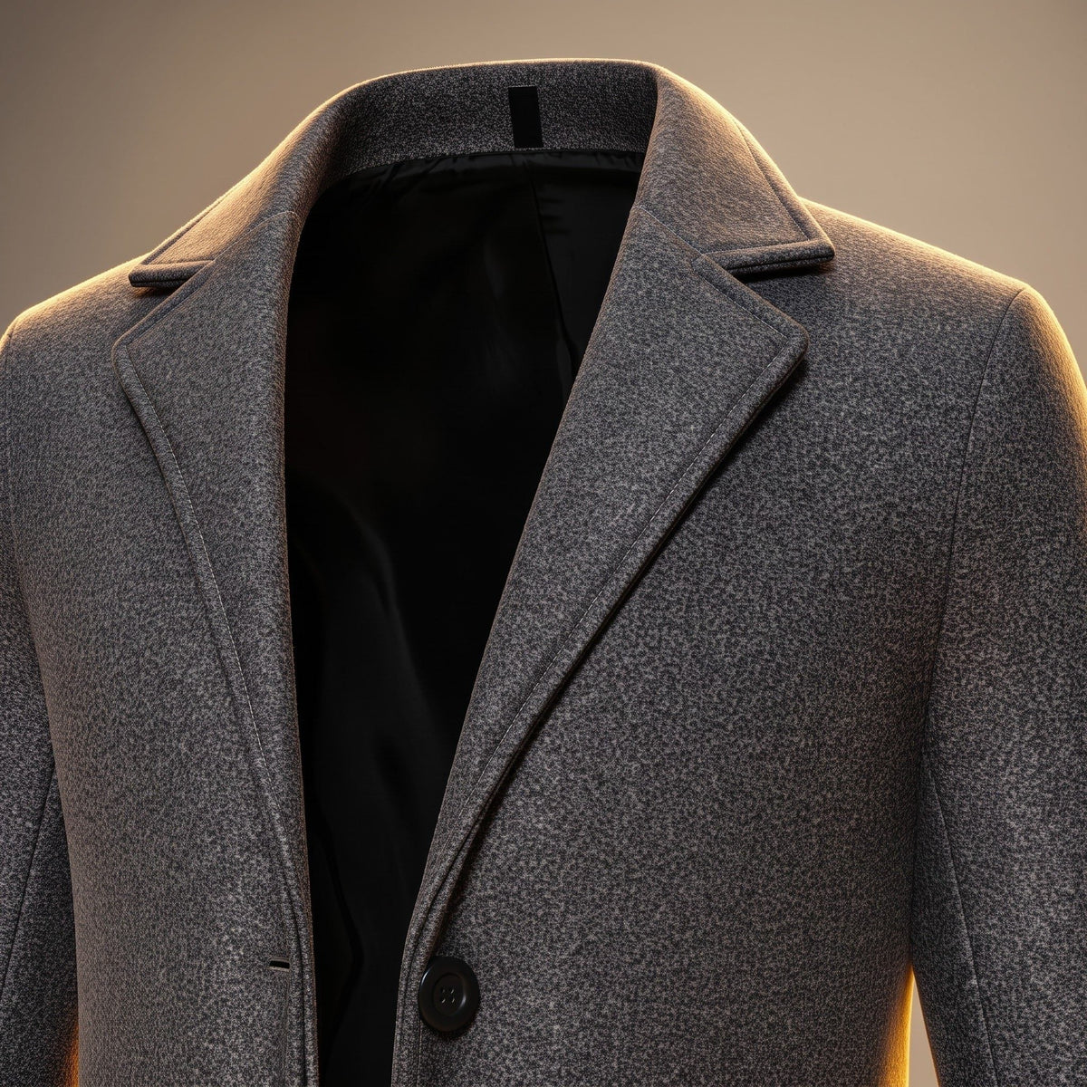 Cappotto Lungo Monopetto da Uomo Fino al Ginocchio — foto 4