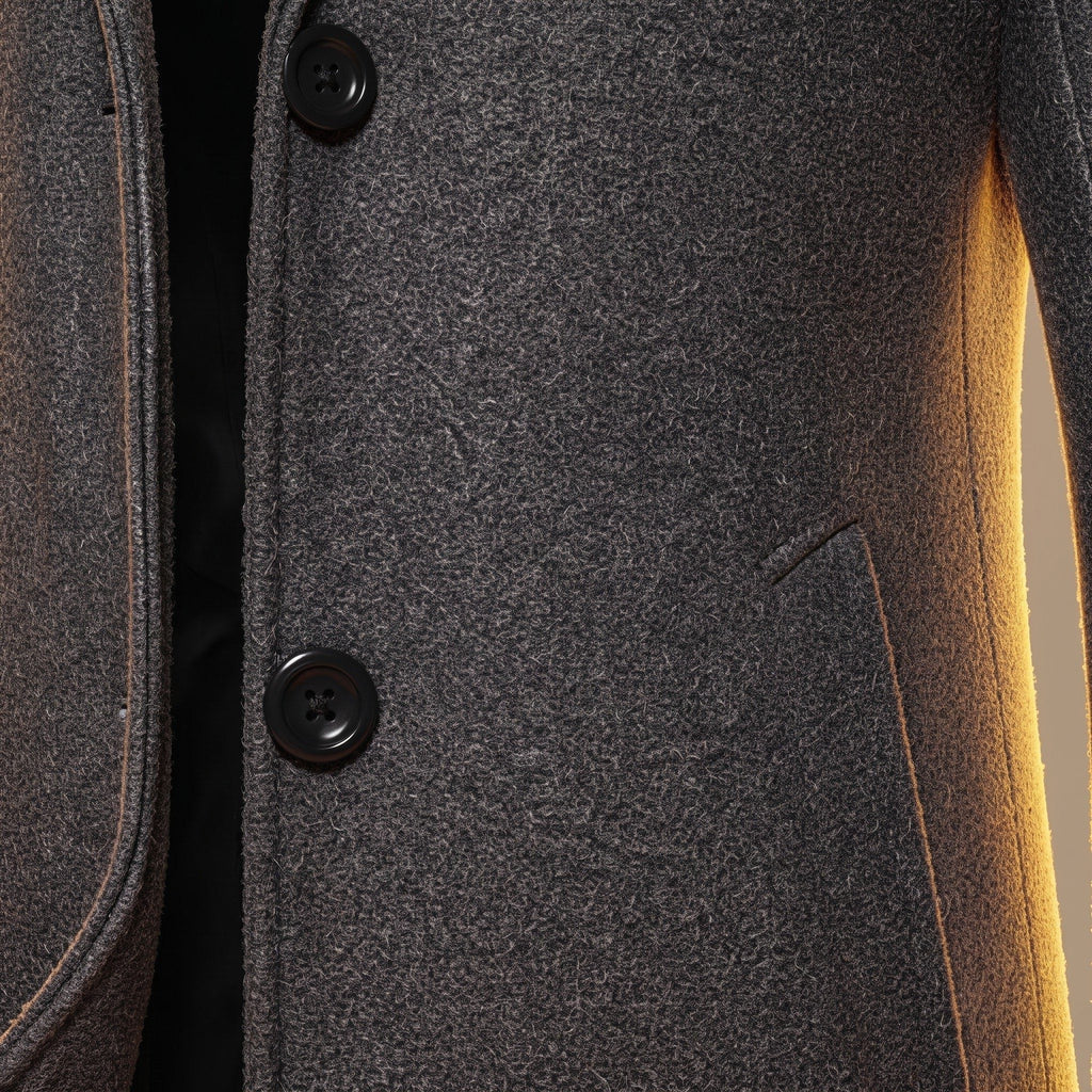 Cappotto Lungo Monopetto da Uomo Fino al Ginocchio — foto 5
