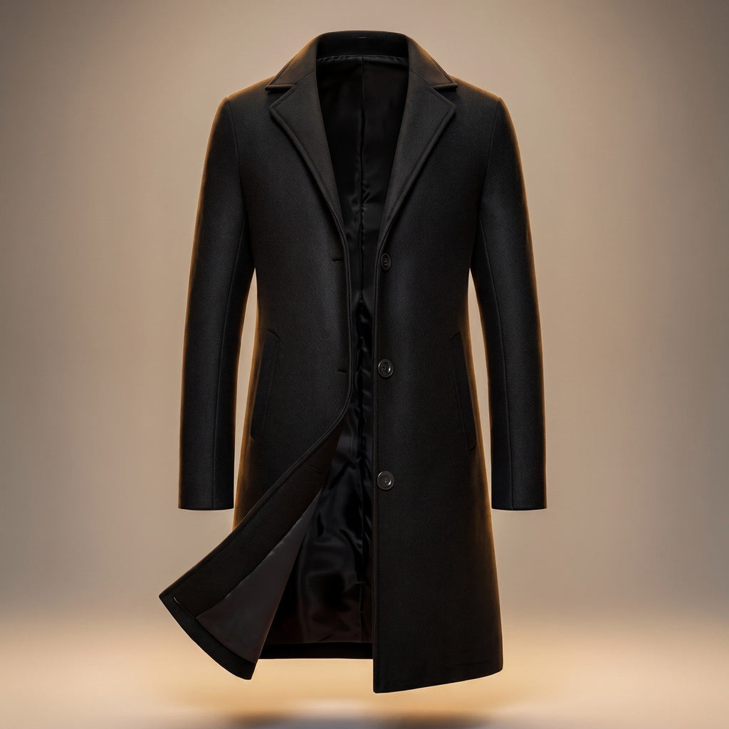 Cappotto Lungo Monopetto da Uomo Fino al Ginocchio — foto 6