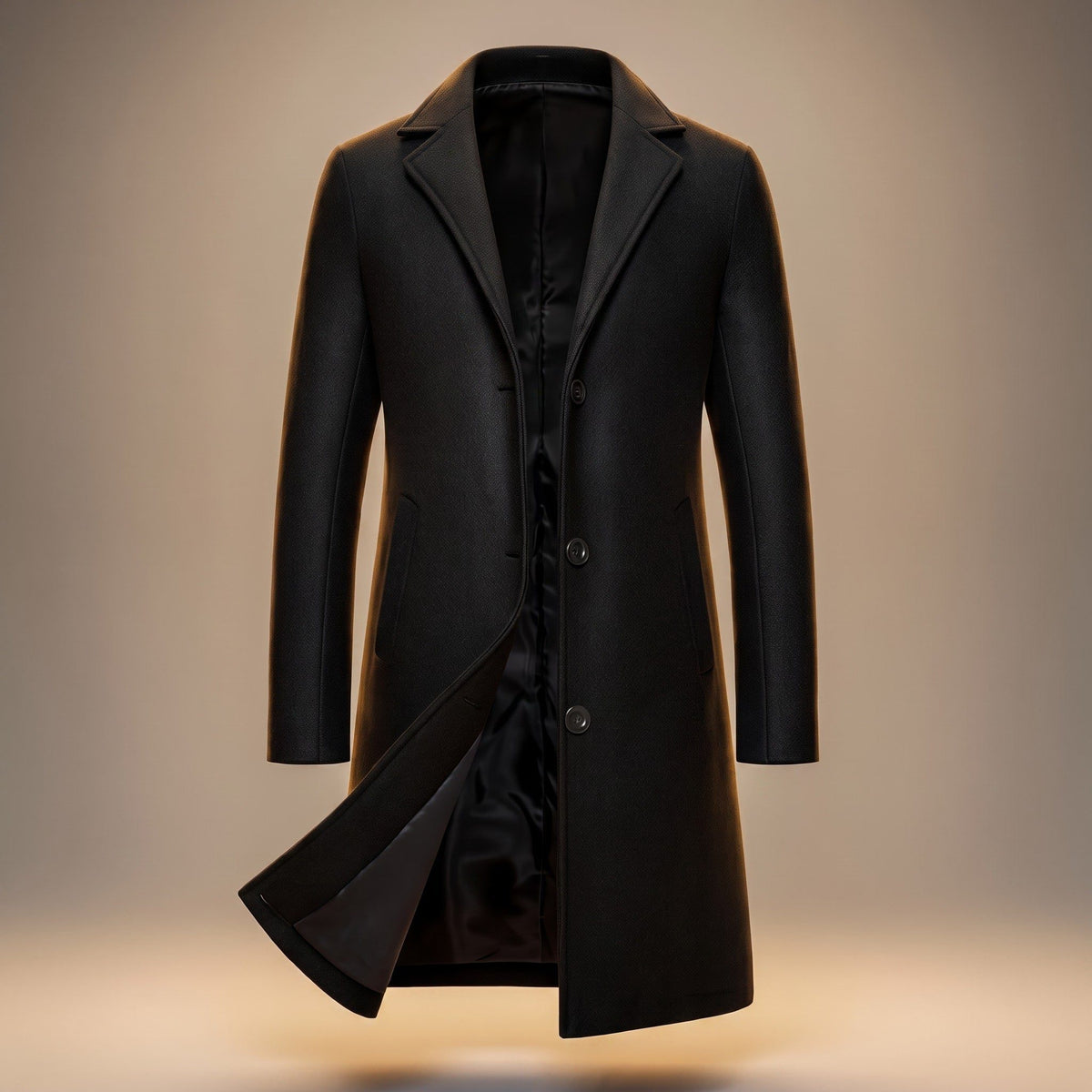 Cappotto Lungo Monopetto da Uomo Fino al Ginocchio — foto 6