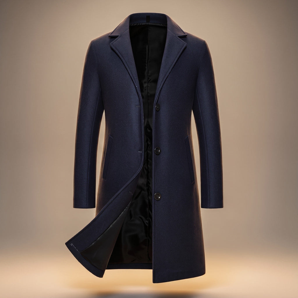 Cappotto Lungo Monopetto da Uomo Fino al Ginocchio — foto 8