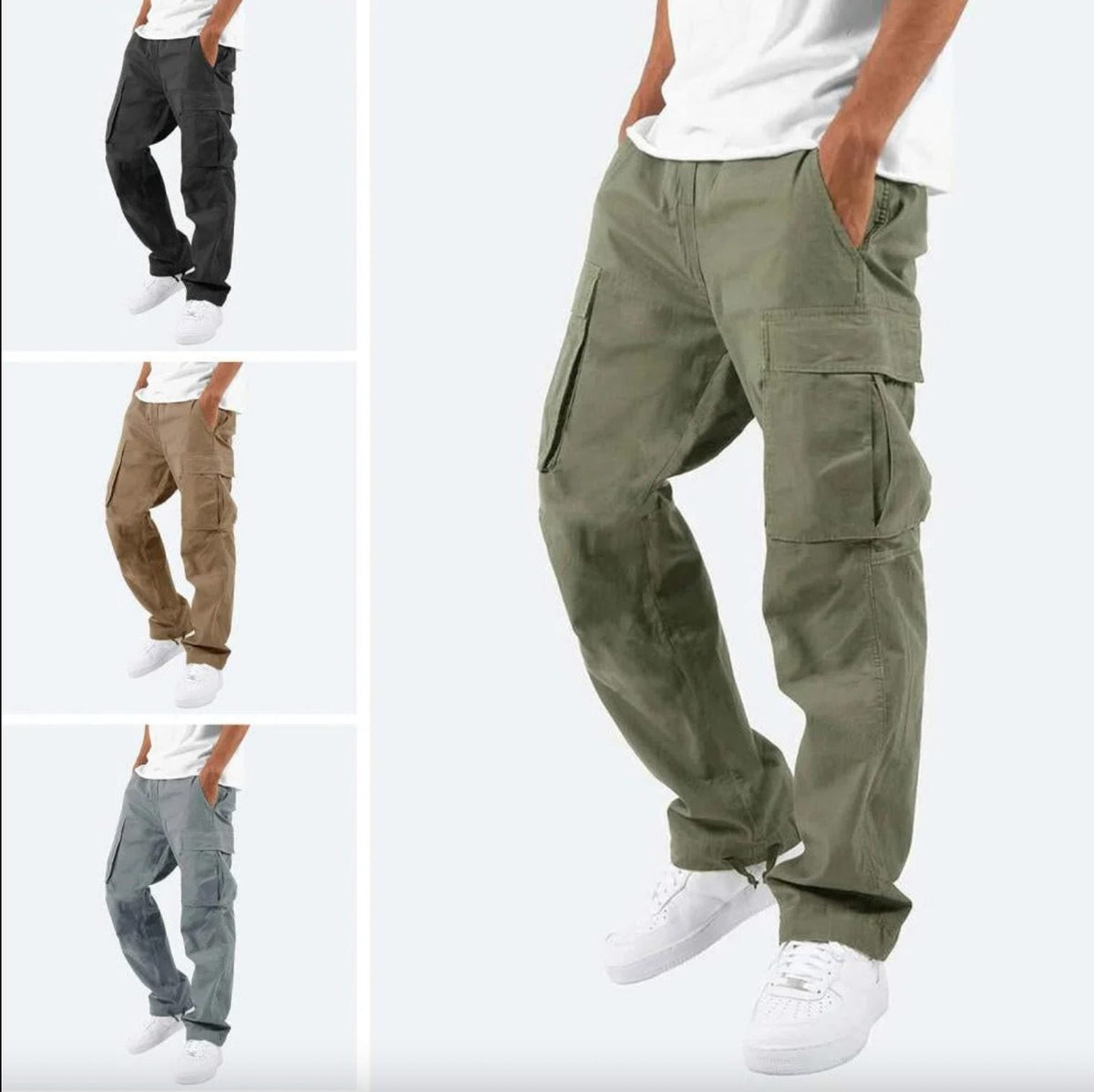 Pantaloni Cargo da Uomo Vestibilità Ampia — foto 7