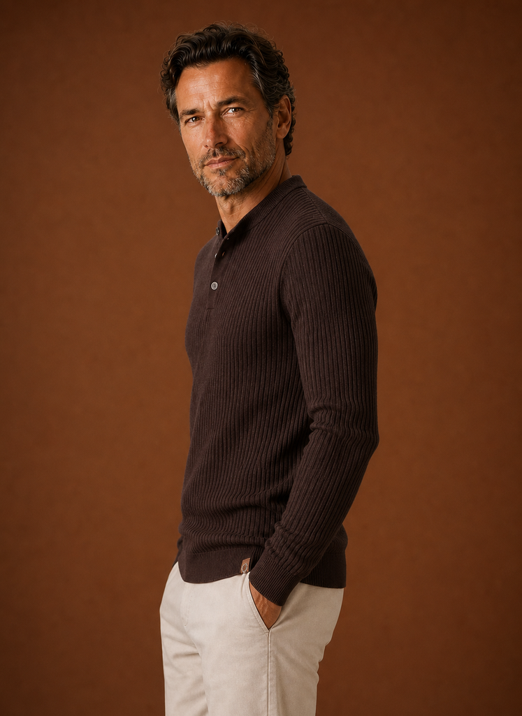 Maglione Camicia da Uomo a Maniche Lunghe — foto 2