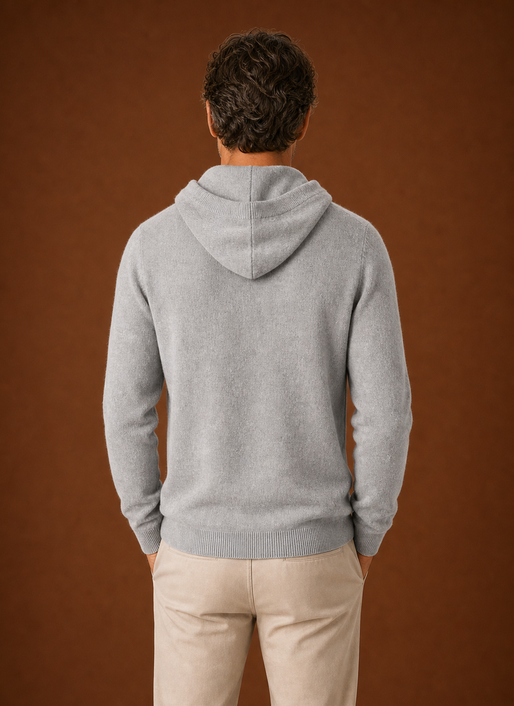 Maglione con Cappuccio da Uomo Effetto Cashmere — foto 10