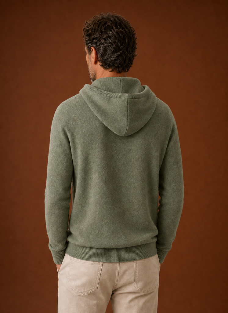 Maglione con Cappuccio da Uomo Effetto Cashmere — foto 15