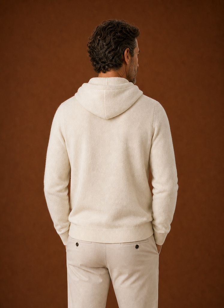 Maglione con Cappuccio da Uomo Effetto Cashmere — foto 18