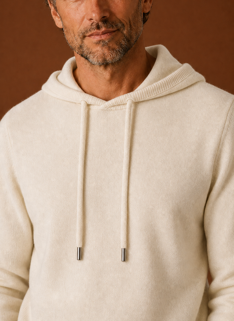 Maglione con Cappuccio da Uomo Effetto Cashmere — foto 20