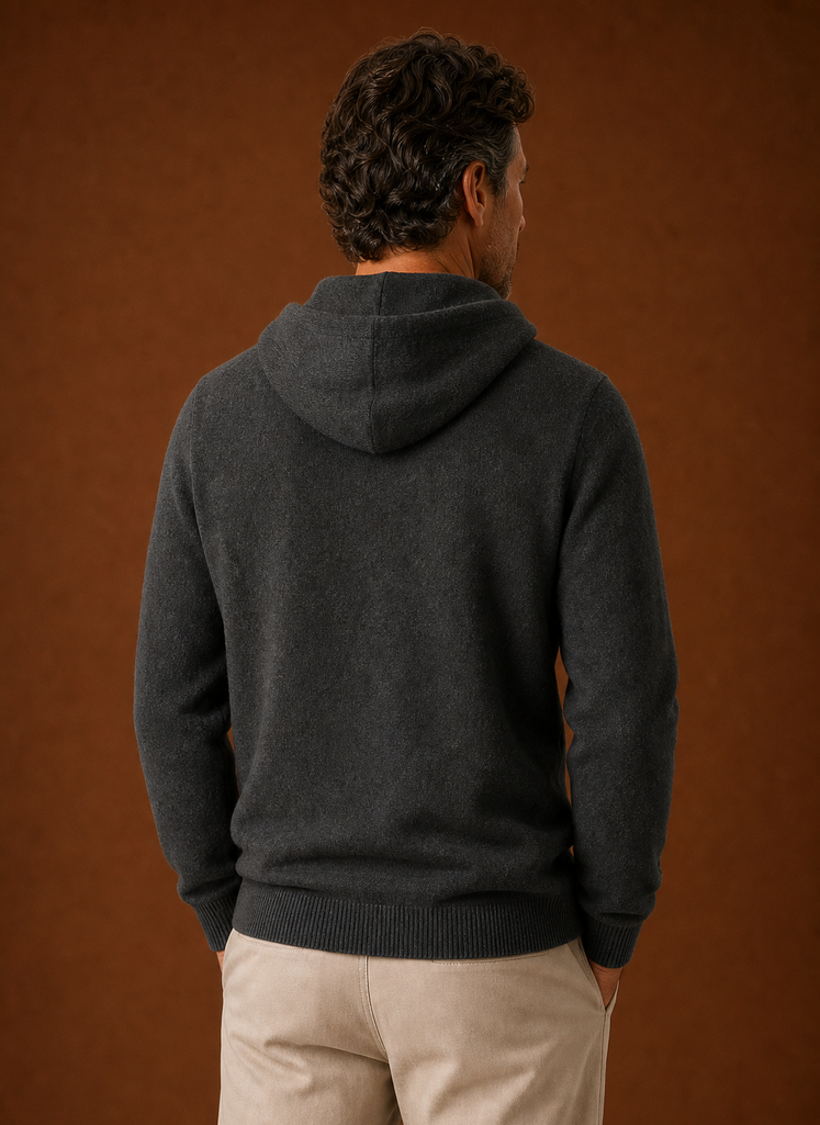 Maglione con Cappuccio da Uomo Effetto Cashmere — foto 23