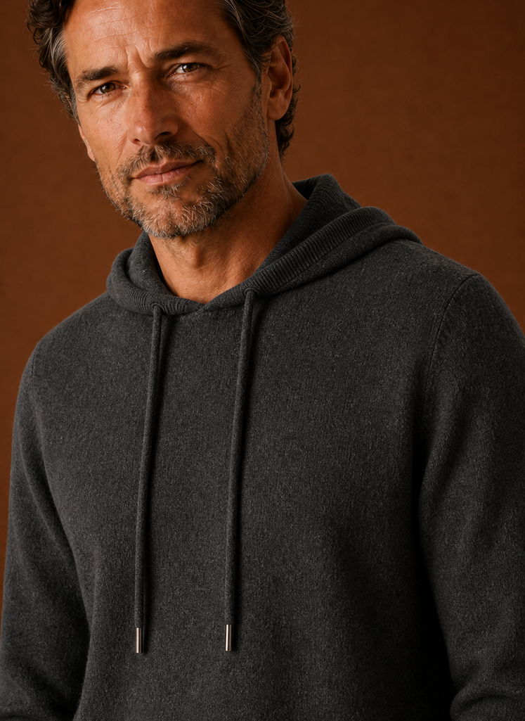 Maglione con Cappuccio da Uomo Effetto Cashmere — foto 24