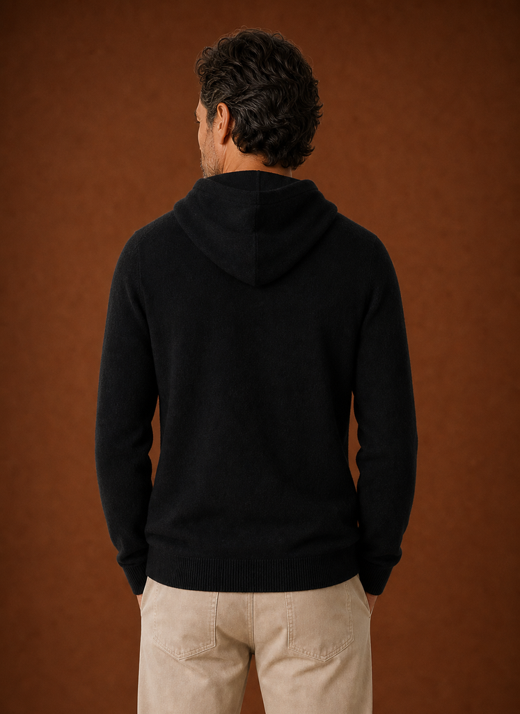 Maglione con Cappuccio da Uomo Effetto Cashmere — foto 7