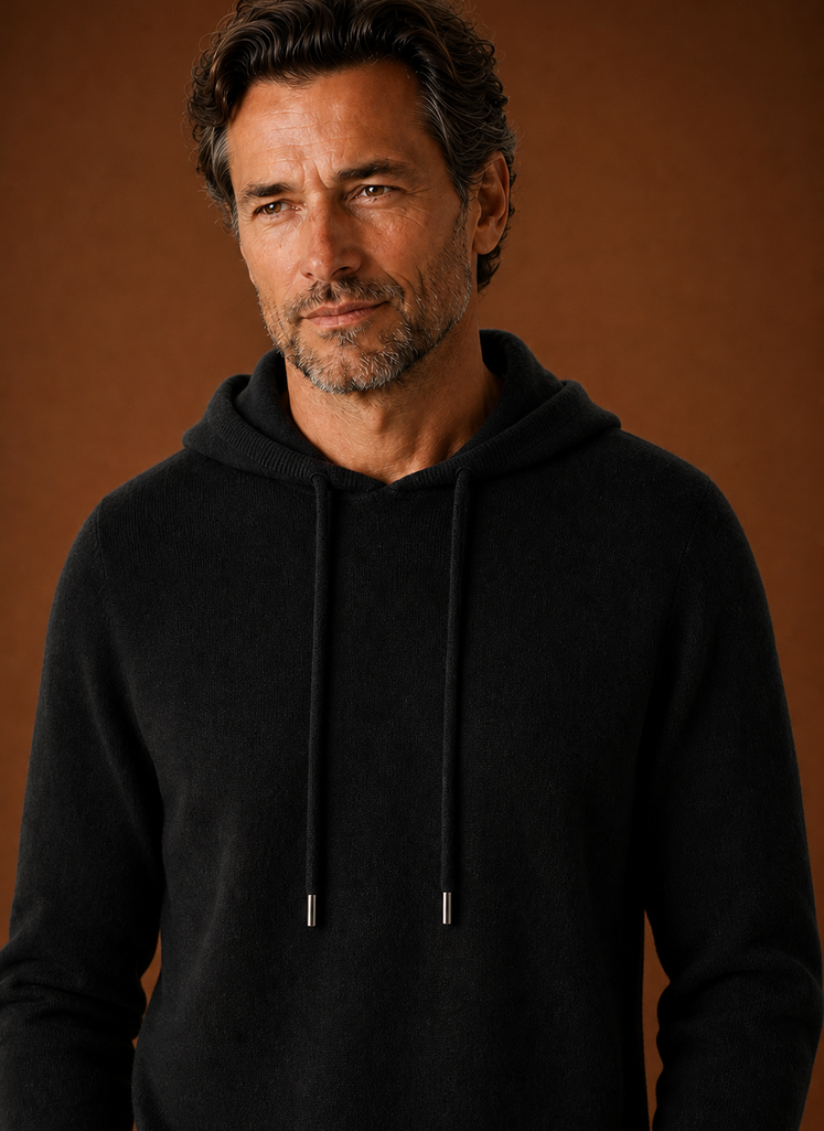 Maglione con Cappuccio da Uomo Effetto Cashmere — foto 8