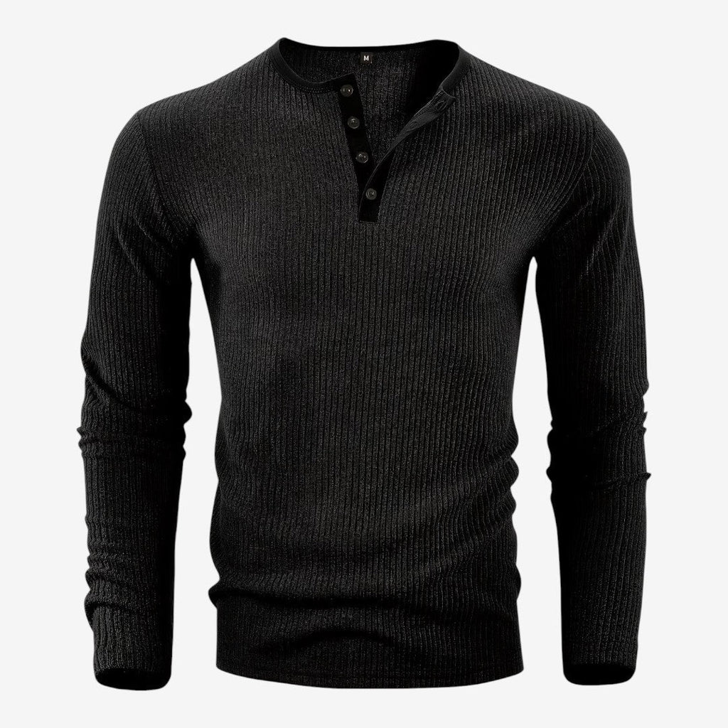 Maglione a Coste da Uomo con Collo Serafino — foto 10