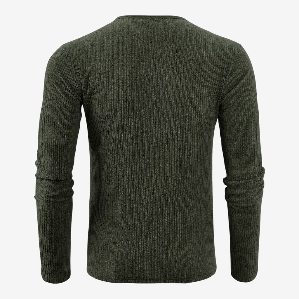 Maglione a Coste da Uomo con Collo Serafino — foto 14