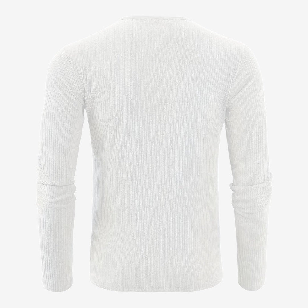 Maglione a Coste da Uomo con Collo Serafino — foto 17